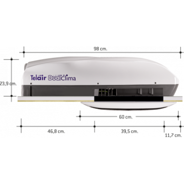 Автокондиционер Telair DuoClima 12400H